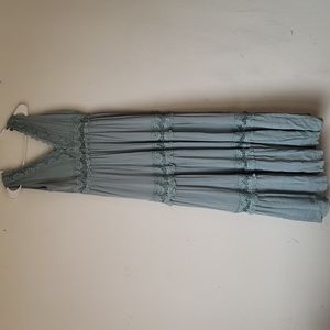 Boho dust blue dress Med. Perfect condition